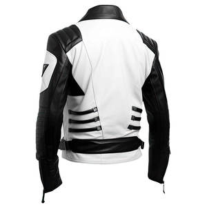High Quality Custom Made Genuine Cowhide Leather <b>Motorcycle</b> <b>Jacket</b> Abrasion Windproof Resistant Plus Size Breathable Motorbike - Product Image 4