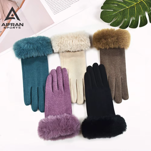 Guantes de Invierno de Terciopelo para Mujer AIFRAN, Guantes Térmicos con Forro Polar, Resistentes al Viento, con Pantalla Táctil, Logotipo Personalizado, Venta al Por Mayor - Product Image 6