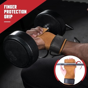 Protège-mains en cuir pour haltérophilie et gymnastique, durables, avec logo personnalisé, accessoires de fitness pour la salle de sport - Product Image 6