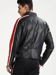 Men's <b>Biker</b> Stylish Leather <b>Jacket</b> Motorcycle Rider <b>Jacket</b> Fashion Streetwear <b>Vintage</b> Outerwear Custom Wholesale OEM - Product Image 4