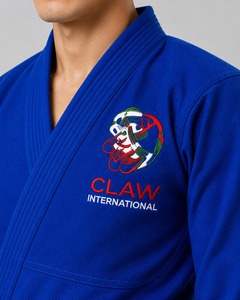 OEM Service Martial Arts Karate Uniform Polyester/Cotton Jiu Jitsu Lightweight Breathable Fighting Use Custom Front High Quality - Product Image 6