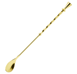Cuillère de bar en laiton doré tendance, emballage personnalisé à prix abordables, outils et gadgets de bar, cuillère de bar en laiton - Product Image 6