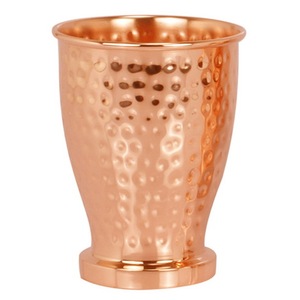 Best Selling Solid Copper Mint Julep Cup 16oz Classic Design with Hand Hammered <b>Mirror</b> Polished Christmas by Axiom Home Accents - Product Image 2