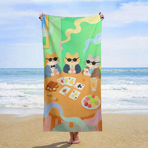 Toalla de Playa de Lujo de Alta Calidad, Absorbente, Colorida, Resistente a la Decoloración, con Textura Suave para Actividades de Verano en la Playa y la Piscina - Product Image 3