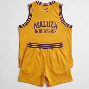 Uniforme de Baloncesto Sublimado Personalizado, Conjunto de Camiseta sin Mangas con Cuello en V y Pantalones Cortos, Ropa de Baloncesto Ligera para Entrenamiento - Product Image 3