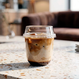 Transparent PP Plastic <b>Cup</b> 95mm Diameter Disposable <b>Cold</b> Drink <b>Cup</b> With Dome Lid For Beverages Take Away - Product Image 1