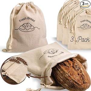 Custom Printed Jute Bread <b>Bag</b> with Food Safe Inner Layer for Bakery Use - Product Image 6
