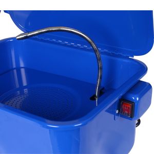 Lavatrice da banco 110V da 3,5 galloni per componenti auto, lavatrice elettrica per auto con armadietto per parti - Product Image 6