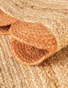 Artisan Handwoven Circular Jute <b>Rug</b> <b>Boho</b> Farmhouse Accent Carpet Decor - Product Image 4