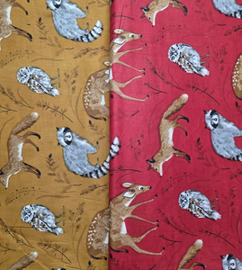 Tela de algodón con estampado de animales del bosque, muy vendida, por yarda, suave y ligera, para vestidos de mujer y regalo de costura para ella. - Product Image 1