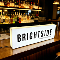 Boîte à lumière LED miniature personnalisée, boîte à lumière de bureau en acrylique, boîte à lumière pour la publicité dans les chambres, les bars, les marchés, les cafés, affichage de boîte à lumière LED