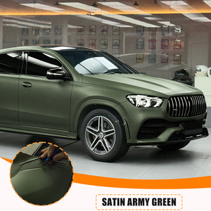 Film de protection de peinture (PPF) en TPU auto-réparant, anti-rayures, <span class=keywords><strong>vert</strong></span> <span class=keywords><strong>satin</strong></span>é, 1,52x15m, à changement de couleur, pour covering automobile, utilisation à sec - Product Image 2