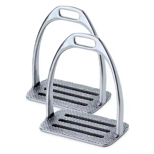 อานม้าเหล็กแบบมีลายกันลื่นและดีไซน์โค้งสำหรับขี่ม้า ขนาด 50x20x40 ซม. - Product Image 5