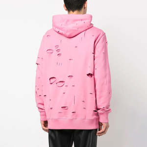 Nouveau sweat à capuche pour homme, effet usé, manches longues, motif à carreaux, automne, mode outdoor, coton polaire respirant, broderie 3D - Product Image 5