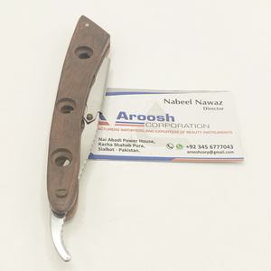 Professional <b>Single</b>-<b>Blade</b> Stainless Steel Barber <b>Razor</b> Custom Logo Manual Shave for Face Body and Underarm Use Sustainable - Product Image 3