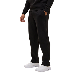 Conjunto Deportivo Informal para Hombre, Sudadera con Capucha Negra y Pantalones Rectos, Ropa Deportiva para Gimnasio, Ropa Deportiva de Invierno, Ropa Deportiva Urbana - Product Image 2
