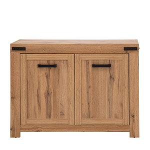 Aparador de madera maciza rústica de lujo moderno con tiradores metálicos, mueble de almacenamiento moderno estilo granja para dormitorio o comedor - Product Image 2