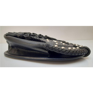 Sporran écossais semi-long en cuir véritable 100% authentique, à cinq pompons, modèle 2026 - Product Image 4