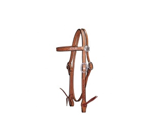 Cabestro Western con Adornos Plateados en Forma de Pistola Cruzada, Cabestros Western Tack - Product Image 4