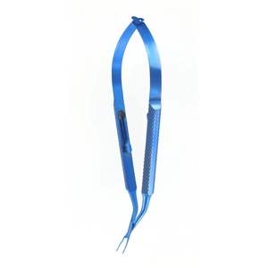 Inserteur en titane cranté et courbé, forceps chirurgical ophtalmique, instrument de microchirurgie oculaire - Product Image 2