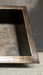 Évier de cuisine contemporain en laiton massif, fait main, de luxe, à cuve unique profonde, moderne, pour cuisines résidentielles - Product Image 3