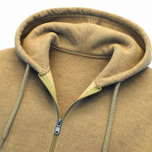 Men Autumn Hip Hop Heavyweight Full <b>Zip</b> Hoodie Custom Oversized Black 100% Cotton Eco-Friendly Breathable Customized Printing - Product Image 6