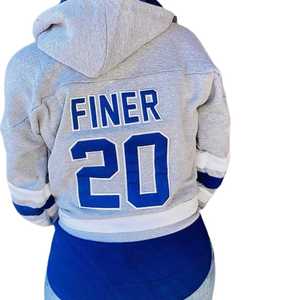 Sudadera con Capucha Gris de Zeta Phi Beta, Bordado Chenille, Ropa de la Hermandad Griega, Sudadera con Capucha Unisex de Algodón Premium - Product Image 6