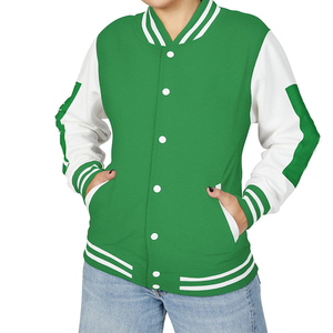 Chaqueta universitaria de forro polar verde y blanco Iota con cintas bordadas - Artículos griegos personalizados para hermandades, alumnas y equipamiento escolar, cortavientos y térmica - Product Image 1