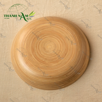Assiette de service en bambou faite à la main, nouvelle arrivée, écologique, biodégradable, non toxique, design classique, durable, idéale pour les fêtes, Vietnam