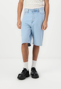 Pantalones Cortos de Mezclilla para Hombre, Diseño de Cintura Alta, Pierna Recta, Lavado Claro, Estilo Casual de Verano, Tejido Transpirable de Algodón - Product Image 3