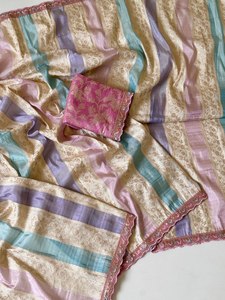 Luxury Lightweight Jacquard Saree – Slim Jari Weaving Meenakari Design with Designer Blouse - Product Image 2