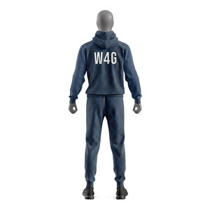 Survêtements à capuche pour hommes personnalisés, style sportif, imprimés, pour le printemps, en tissu respirant polyester/coton écologique - Product Image 6