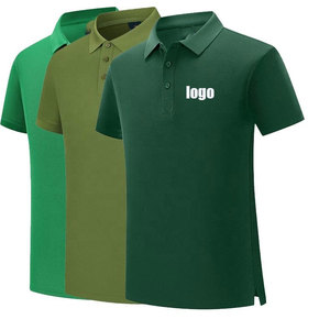 เสื้อโปโลแขนสั้นผู้ชาย สีพื้น ผ้าถัก กระดุมหน้า ทรงปกติ ระบายอากาศได้ดี ผ้าคอตตอนปิเก้ - Product Image 1
