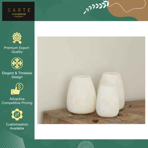 Best Quality Eco-Friendly Handmade Home Decoration Designer Collection Natural Alabaster <b>Tea</b> <b>Light</b> Candle Holder at Good Price - Product Image 2