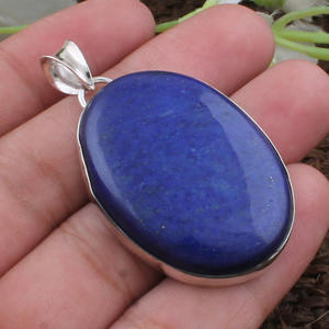 Colgante de Lapislázuli Natural al por Mayor, Plata de Ley 925, Gema Rosa, Amuleto de Corazón, Fabricante de Joyería, Precio al por Mayor, Directo de Fábrica - Product Image 2