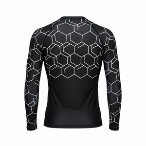 Unisex Long Sleeve Rash Guard Quick Dry <b>Surf</b> Swim Shirt Compression Fit Activewear Top for Water Sports and Training - Product Image 2