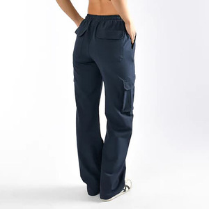 Pantalones Deportivos Anchos Negros Estilo Hip Hop para Mujer, Pantalones Joggers de Moda Coreana, Pantalones Deportivos Holgados Tipo Cargo para Mujer - Product Image 2