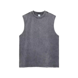 Débardeur Homme Style Gym Vintage 2026 – Meilleur Design Sublimation avec Impression Logo Personnalisé Effet Délavé à l'Acide – Haut d'Entraînement pour Homme - Product Image 4