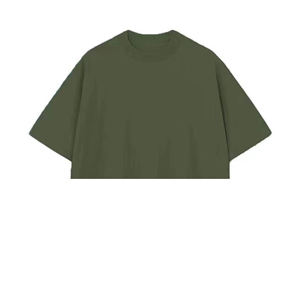 เสื้อกล้ามผู้หญิง ผ้าฝ้ายเจอร์ซีย์ 100% แขนสั้น ระบายอากาศได้ดี สไตล์สตรีทแวร์ เสื้อยืดลำลอง สั่งทำป้ายแบรนด์ส่วนตัว รับผลิตแบบ OEM ขายส่ง สหรัฐอเมริกา - Product Image 4