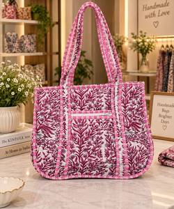 Bohemian Vintage Printed <b>Canvas</b> <b>Tote</b> Bag with Zipper Closure for Floral Pattern for Women's Fashion Shopping All Seasons - Product Image 1