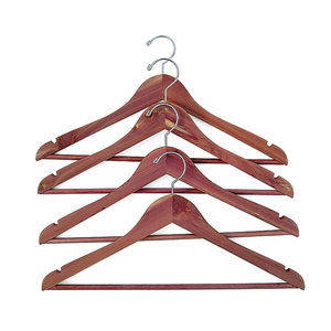 Wholesale Custom Logo Luxury Wood Hanger Non-Slip Eco-Friendly Home <b>Living</b> Room Wardrobe Clothing Store Hanger - Product Image 3