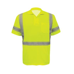 Nouveauté 2024 - Polos de travail haute visibilité Clush Industries - T-shirts respirants en polyester/coton - Vêtements de sécurité pour le travail - Réfléchissants - Product Image 2
