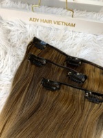 100% extensions de cheveux humains vierges bruts Double dessiné Style bouclé Invisible sans couture Clip-In ponytails 100% origine vietnamienne