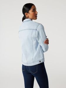 Light Blue Women Denim <b>Jacket</b> Lightweight Breathable Jean Coat for Summer - Product Image 2