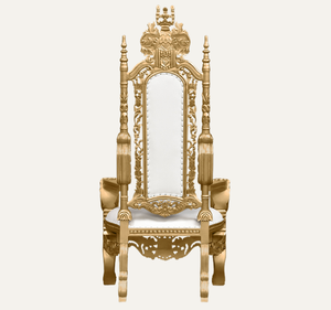 Chaise Trône en Bois d'Acajou Massif Sculptée à la Main, Style Contemporain Moderne, pour Hôtels, Mobilier Commercial Durable, Salon, Appartement - Product Image 3