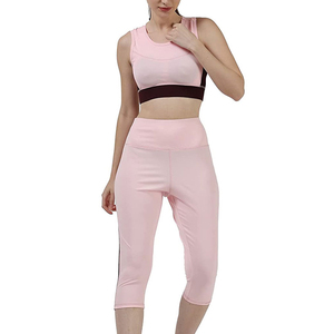 New Arrival Premium Quality Women's Yoga Set <b>Flared</b> <b>Legging</b> Nine Quarter Sleeve Bra for Breathable Custom Brand - Product Image 1