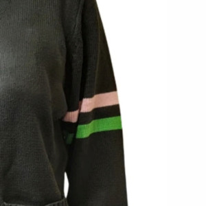 2026 New Style Customized AKA Sorority V Neck Varsity <b>Cardigan</b> <b>Sweater</b> 100% Cotton Breathable Chenille Front Logo Autumn Knitted - Product Image 6
