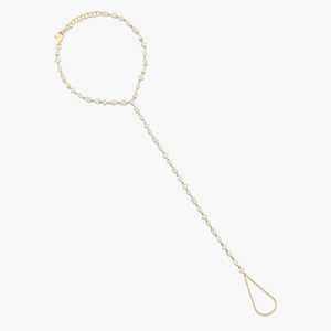 Chaînes de main personnalisées en or massif 14 carats avec diamants de laboratoire à coupes multiples, bijoux délicats, minimalistes, de luxe pour le quotidien, uniques et modernes, vente en gros - Product Image 1
