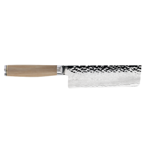 Cuchillo Nakiri de 5.5 Pulgadas, Hoja de Acero Inoxidable Damasco, Mango de Madera Blanca, Cuchillo Japonés para Cortar y Rebanar Vegetales, Cuchillo de Cocina para Chef - Product Image 3
