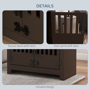 Mobiletto Porta Cibo per Cani Espresso con Ciotole e Dispenser per Stazione di Alimentazione - Product Image 6